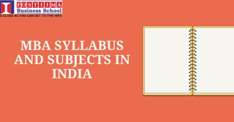 MBA Syllabus 2024: Subjects, Semester-wise Syllabus - FOSTIIMA